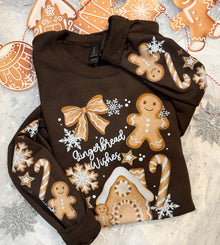  Gingerbread wishes LARGE CREWNECK