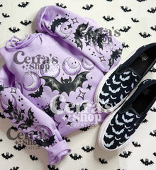  Purple Bats and Moons (Hoodie only)