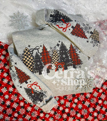  Patterned Trees Hoodie/crewneck