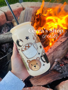  Outdoorsy Bears Glass Tumbler