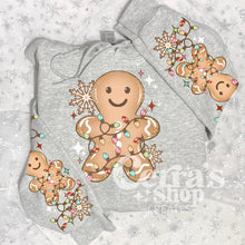  Gingerbread Lights LIGHT GRAY Hoodie/crewneck