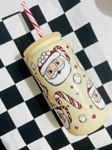  Santa 1 Glass Tumbler