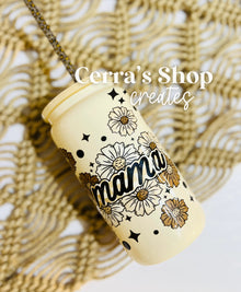  Mama florals Glass Tumbler