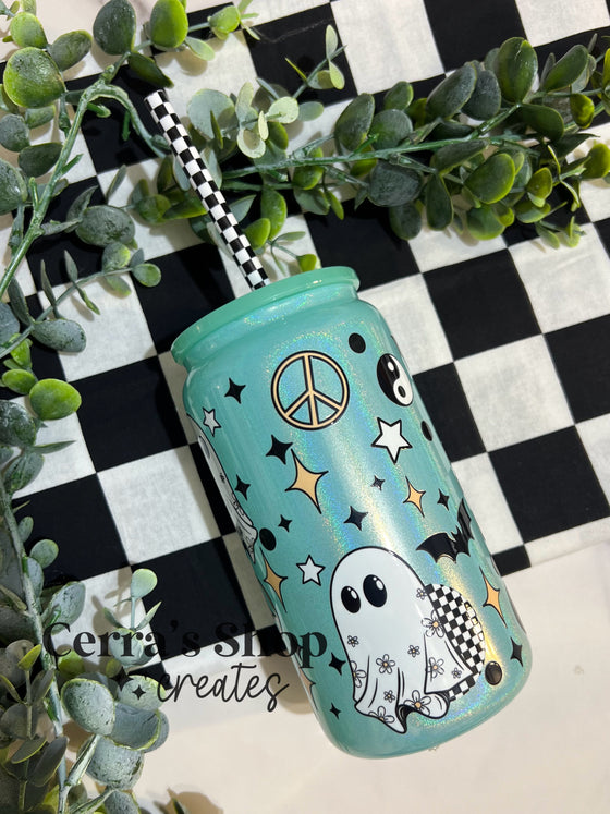 Daisy ghost Glass Can