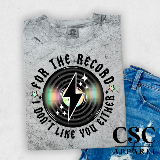 For the record Graphic Shirt