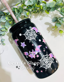  Pastel Bats Glass Tumbler